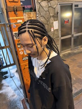 ロム 札幌大通(LOM) メンズ コーンロウブレイズ