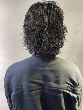 メンズルーズスパイラルパーマ