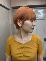 ファビ 渋谷(Fab) くびれヘア/暗めカラー/アプリコットオレンジ/縮毛矯正