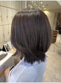 イルミナカラーマットベージュレイヤーカット×渡辺りん