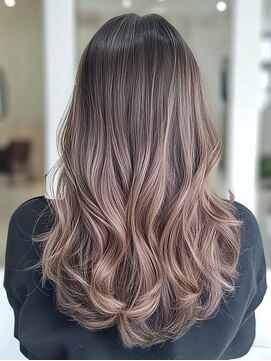 ティエナビューティー(TIENA BEAUTY) #バレイヤージュ#韓国風#ミルクティーベージュ