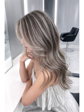 ストゥー(StueW.) コントラストハイライト41/髪質改善/バレイヤージュ/ブリーチ