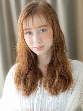 カバーヘア ブリス 川口(COVER HAIR bliss) シースルーバング透明感カラーペールオレンジ316Z川口20代30代