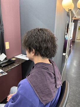 アイズ 海老名(AIZU) 波＋スパイラルミックスパーマ　メンズツイストスパイラルパーマ