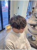 メンズヘア/メンズパーマ/ツイストスパイラル/ラウンドマッシュ
