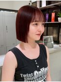表参道/イメチェン/ピンクベージュ/アンブレラカラー/前髪/渋谷