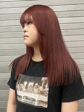 マグサロンギャラリー(Mag salon gallery) チェリーレッド暖色カラーボルドーワインレッド春カラー