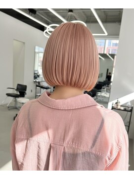 ヴィムヘアー 北谷店(VIM hair) トレンドスタイル♪ミニボブ×透明感ペールピンク◎