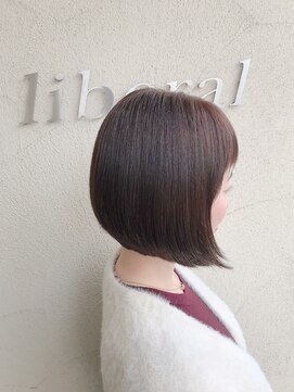 リベラル(liberal) 大人のやば艶ボブ　hair江嶋[結べるボブ/うる艶髪]