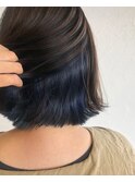 ボブのインナーカラー