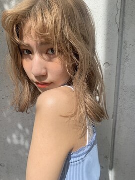 アンドスタイル(&style) 【大名店　江藤】ブロンドベージュ　ベージュ　ケアブリーチ