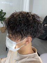 サップ 茨木店(Sup)&nbsp;【Sup】前下がりセンターパート×波巻きスパイラル