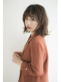 〈mielhair新宿〉ゆるミディボブ　イルミナカラー