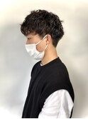 ショートマッシュ×スパイラルパーマ