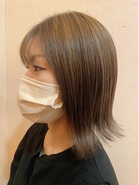 ノイ(neu) 外ハネボブ【静岡/髪質改善/デザインカラー】