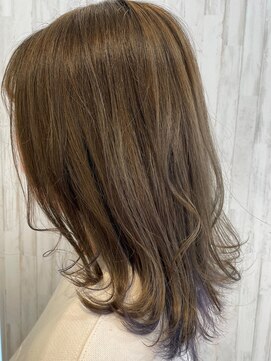 アンジュ 篠ノ井店(ange) インナーカラー×オーキッド