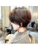 髪質改善と縮毛矯正の専門店 サンティエ(scintiller)&nbsp;大人綺麗な小顔襟足スッキリショートボブ　30代40代50代