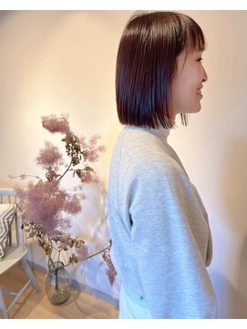 ノハナ(nohana) 【似合わせカット】おとな可愛い切りっぱなしボブ