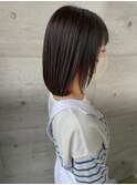 30代40代インナーカラーオレンジボブ☆山之内