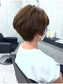 斜めバング/グレージュカラー/デザインカラー/眉毛/銀座/東銀座