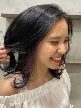 パハップスパークアベニュー(PERHAPS PARK AVENUE) インナーカラー★パープル