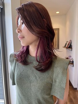 ヘアー テクニカ(hair Technica) 【広瀬】大人ピンクにインナーカラー♪