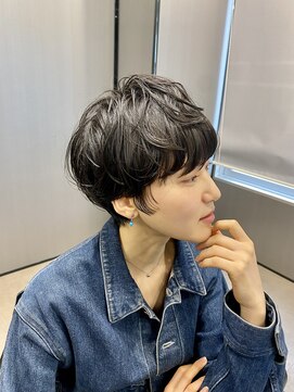 ハルキ ミナト ジャパン オオサカ(HARUKI MINATO japan OSAKA) 40代50代小顔似合わせカットくびレイヤーエモージュ大人可愛い