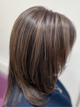 ヘアーサロン ソシエ 二子玉川店 白髪ぼかし大人ショート大人ボブ30代40代50代60代二子玉川