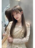 小顔に見える顔周りカット×レイヤー【新宿美容室/韓国ヘア】