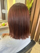 マイノリティー 石橋店(Minority)&nbsp;外ハネボブ  暖色カラー  ピンクカラー