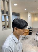 センターパート、ダークアッシュ