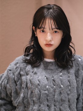 ガーデンヨコハマエスト(GARDEN YOKOHAMA est) ボブルフ 小顔 ミディアム ボブ レイヤー シースルーバング