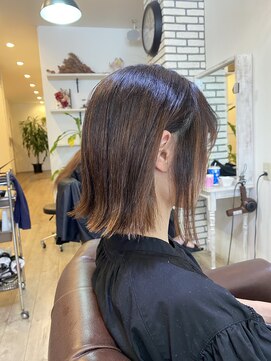 クッキー ヘアーアンドメイク(COOKIE Hair&Make) 【COOKIE】切りっぱなし外ハネボブ★