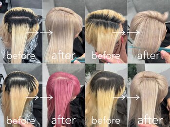 いろあそび 八王子の写真/【ダメージに配慮】痛むブリーチだからこそトリートメントやホームケアにもかなりこだわっております!!