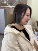 ボブ×イヤリングカラー