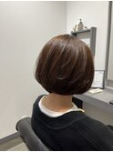お手入れ楽チン♪丸みボブ(^^)