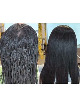 酸性ストレートで驚くほど自然な艶☆ダメージを抑えた特別なストレートで、根本から髪質改善を叶えます♪