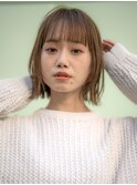 レイヤーボブミニボブ大人ボブ顔まわり