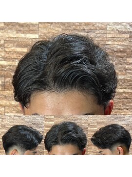 アールドボーテ 理容室(R de Beaute) 銀座 七三分け 毛流れパーマ