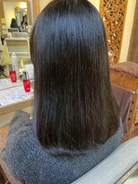 ヘアリゾート粋 ウナム 新宿東口店(enam)&nbsp;艶髪ストレート/髪質改善/透明感ケアカラー/ナチュラルブラウン