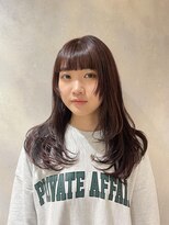 アオ(AO。)&nbsp;姫カット/レイヤーカット/グラデーションカラー/暖色カラー
