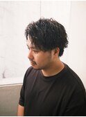 ラフツイスパショート×アップバング
