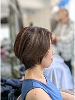 ヘアリゾート エーアイ 浅草ROX店(hair resort Ai)&nbsp;丸みショート、白髪ぼかしハイライト