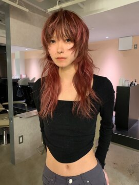 ペレ 原宿(PELE) ダークパープルナチュラルショート夏のヘアアレンジ原宿