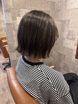 ヘアサロン アプリ(hair salon APPLI)&nbsp;透明感ブラウン×艶ボブ