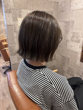 ヘアサロン アプリ(hair salon APPLI) 透明感ブラウン×艶ボブ