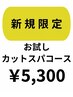 新規限定★お試しカットスパコース(通常￥5,800⇒￥5,300）