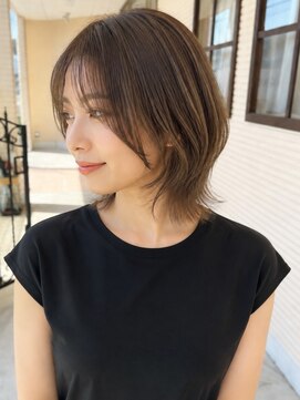 マテリア ヘアー デザイン(materia hair design) 【55.広がりやクセを味方にできる◎ボブ・くびれショート】