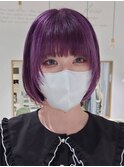 ショートボブケアブリーチダブルカラーミニボブハイトーンカラー