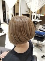 ミック ヘアアンドメイクアップ 高田店(miq Hair&Make up)&nbsp;ベージュブラウン/ベージュ系カラー/イエベカラー/大人ショート